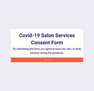 Covid 19 Salon Services Consent Form Template