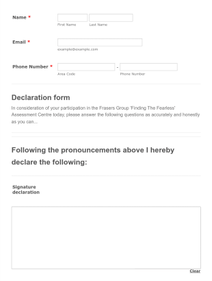 COVID Disclaimer Form Template