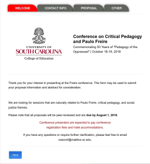 CPKING Presentation Proposal Entry Form Template