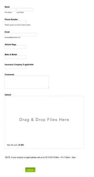 CREATE Contact Form With Image Upload