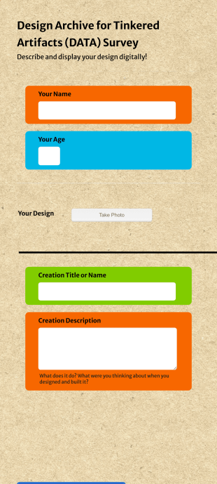 Creation Archiving Form Template