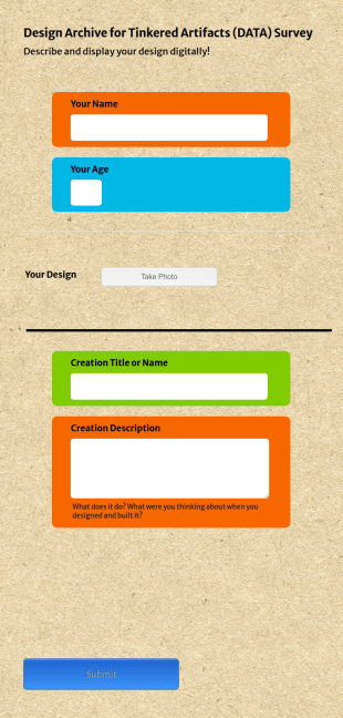 Creation Archiving Form Template