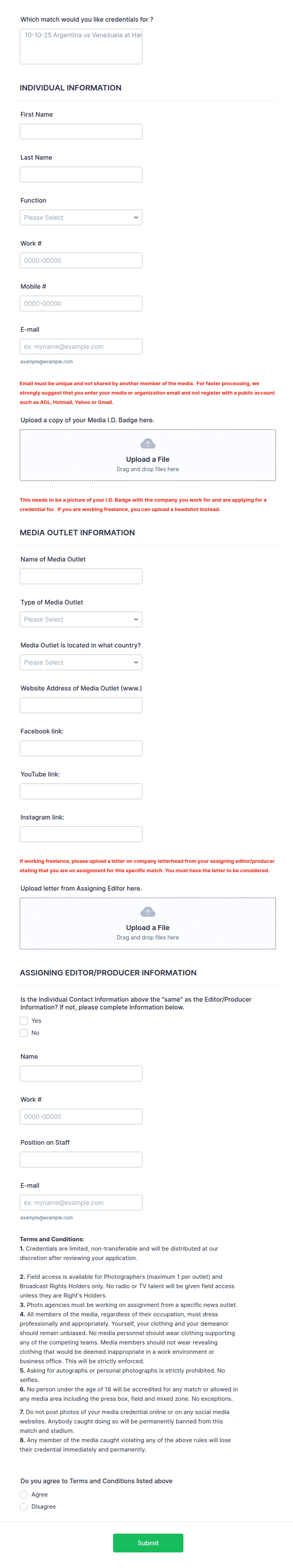 Credential Application Form Template | Jotform