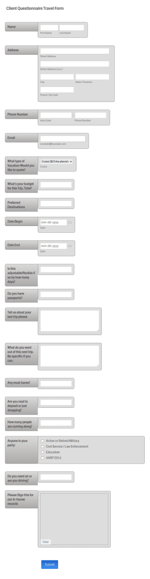 CreditCard Authorization Form Template