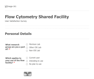 Cri Flow Cytometry Shared Facility User Satisfaction Survey Form Template