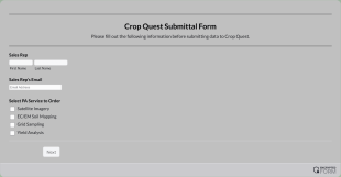 Crop Quest Submittal Form Template
