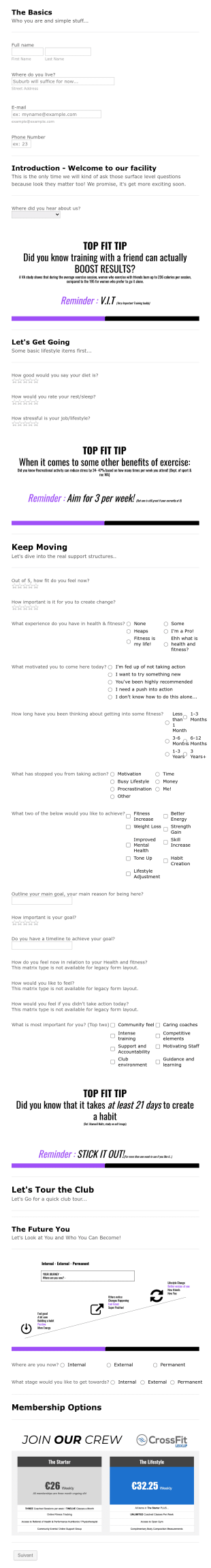 Saor Nap 2019 Leeside Form Template