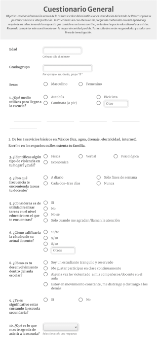 Cuestionario Alumnos