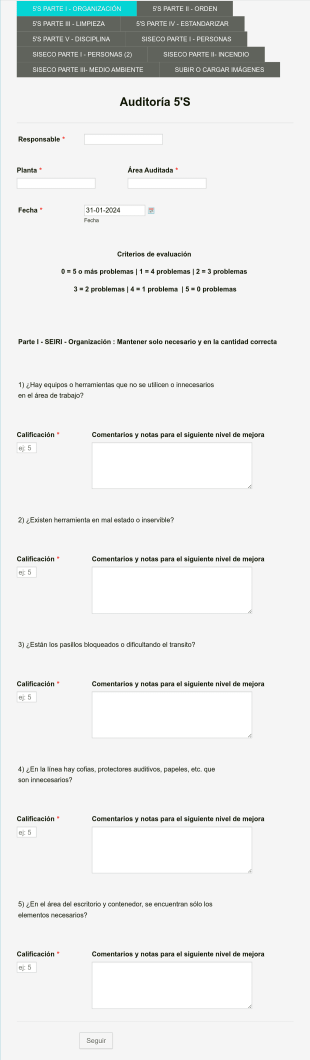 Cuestionario Auditoría