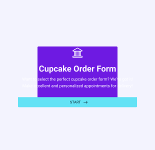 Cupcake Sipariş Form Şablonu