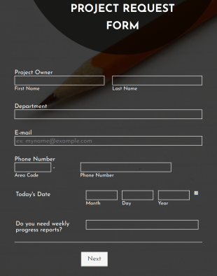 Project Request Form Template