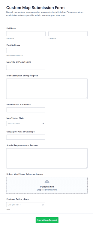 Custom Map Submission Form Template