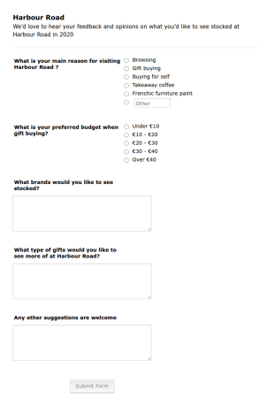Customer Feedback Form Template