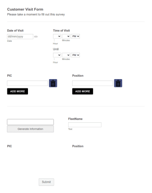 Customer Satisfaction Survey Form Test