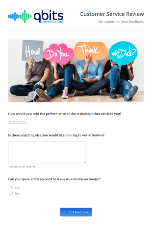 Customer Service Review Form Template