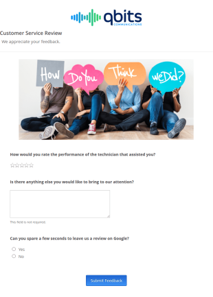 Customer Service Review Form Template