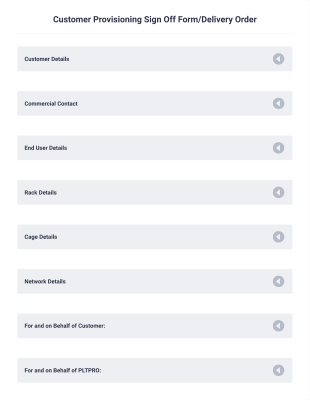 Customer Sign Off Form Template