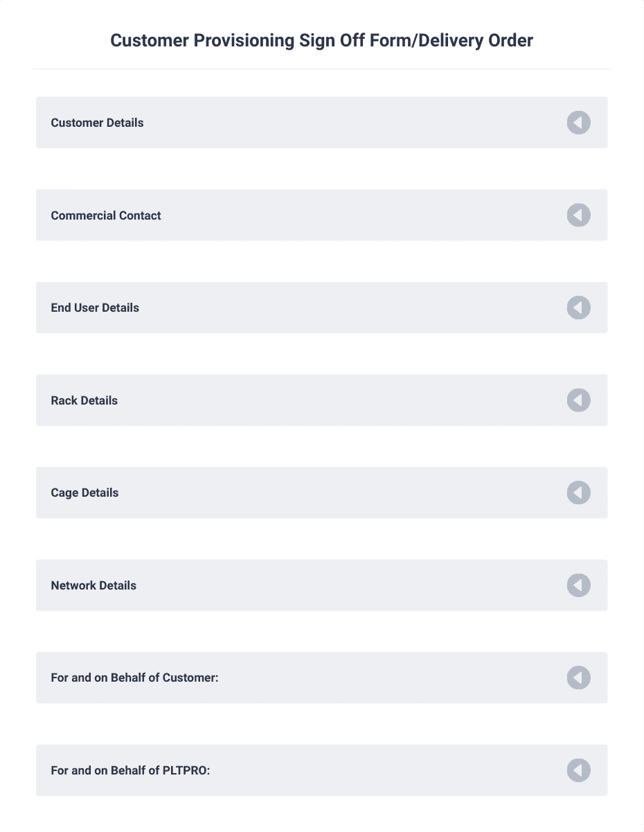Customer Sign Off Form Template | Jotform