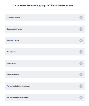 Customer Sign Off Form Template