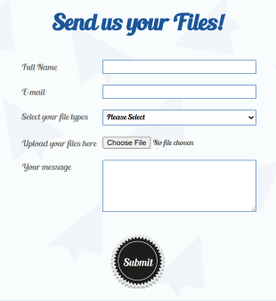 Customized And Responsive File Upload Form Template
