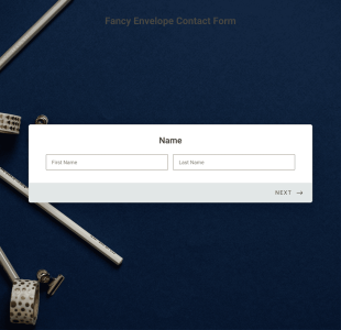 Fancy Envelope Contact Form Template