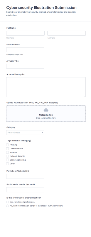 Cybersecurity Illustration Submission Form Template