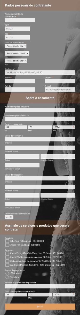 Dados Para Contrato Fabiano Franco Form Template