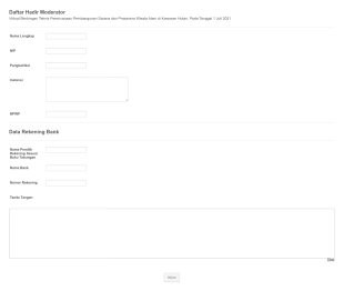 Daftar Hadir Moderator 1 Juli 2021