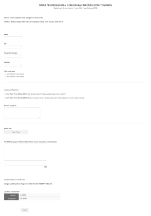 Dikbudtomohon Form Template