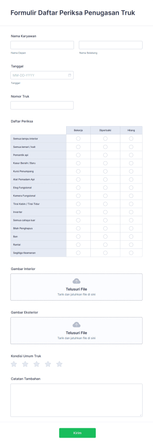 Daftar Periksa Inspeksi Truk