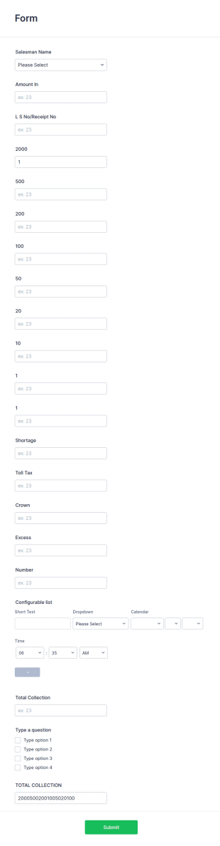Daily Cash Log Template