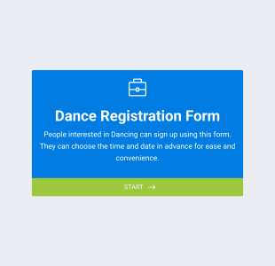 Dance Registration Form Template