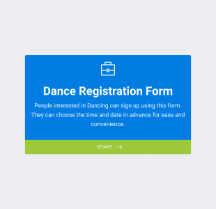 Dance Registration Form Template