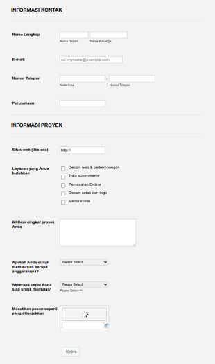 Dapatkan Penawaran Desain Web