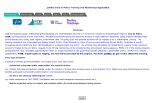 Data To Policy Training And Mentorship Application Form Template