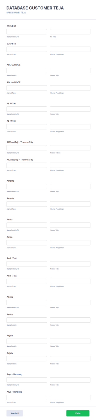 Database Customer