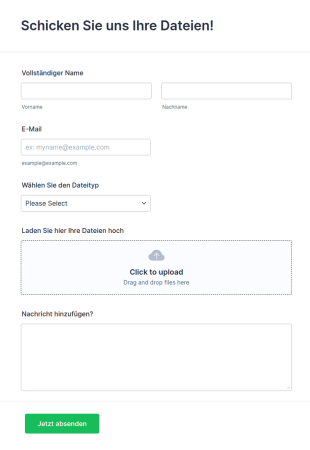 Datei Upload Formular