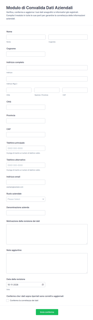 Dati Di Verifica Survey