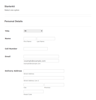 Dealer Signup Form Template