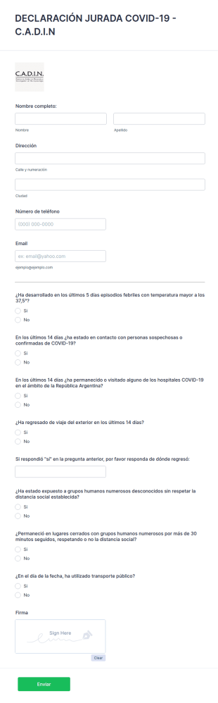 Declaración Jurada