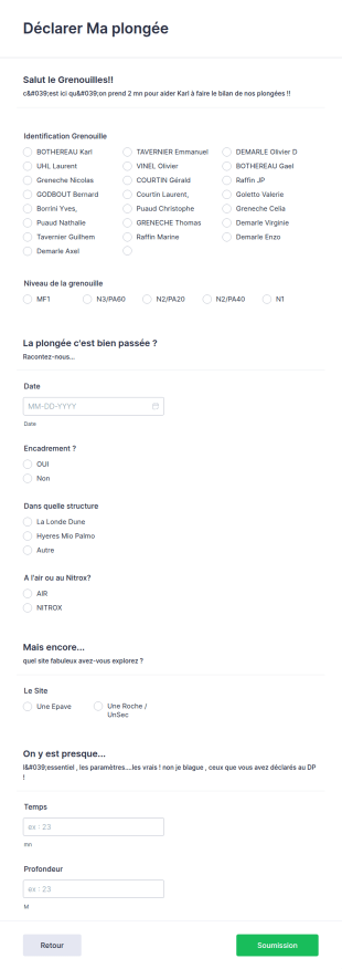 Déclarer Ma Plongée