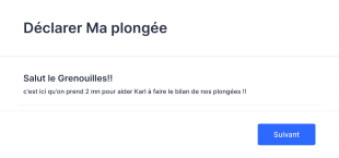 Déclarer Ma Plongée Form Template