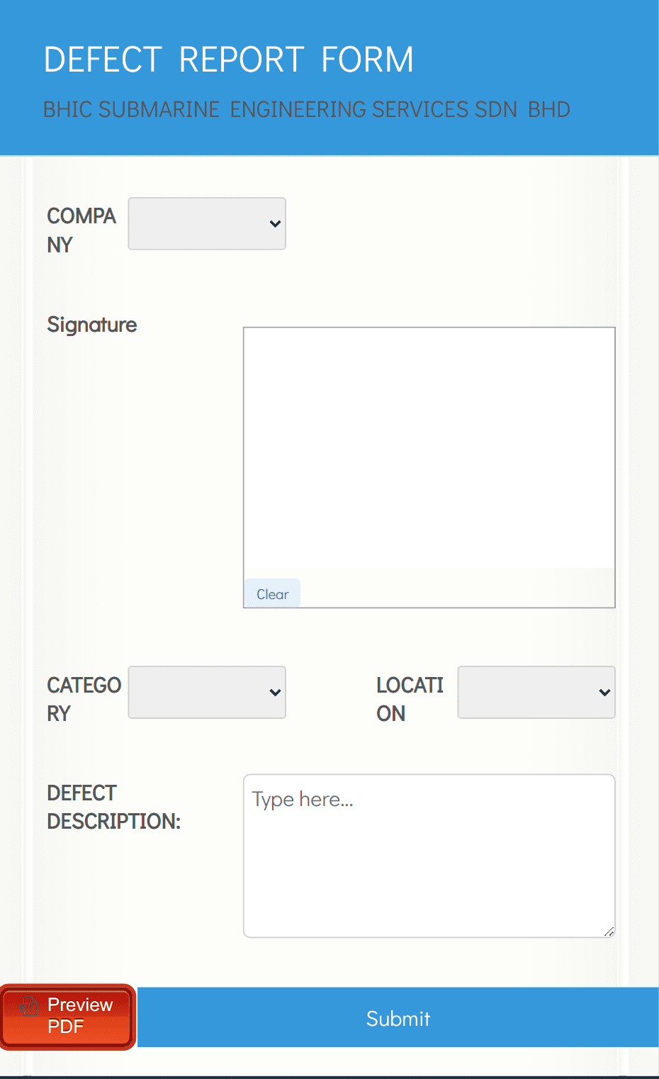 DEFECT REPORT FORM - beta Form Template | Jotform