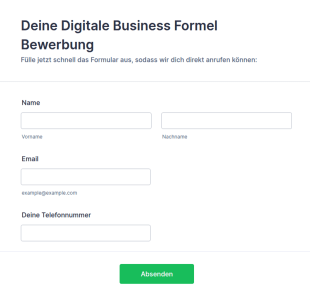 Deine Digitale Business Formel Bewerbung