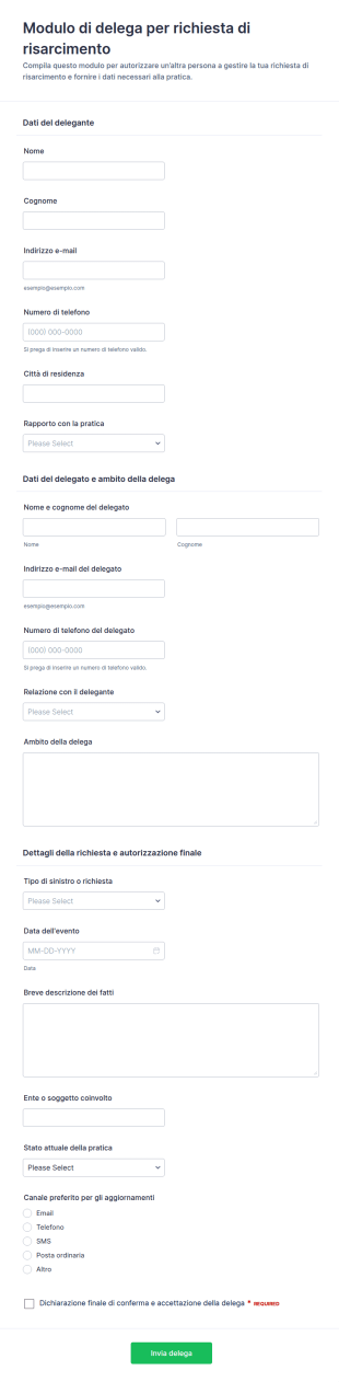 Delega Di Reclamo