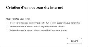 Demande De Creation D’un Nouveau Site Internet
