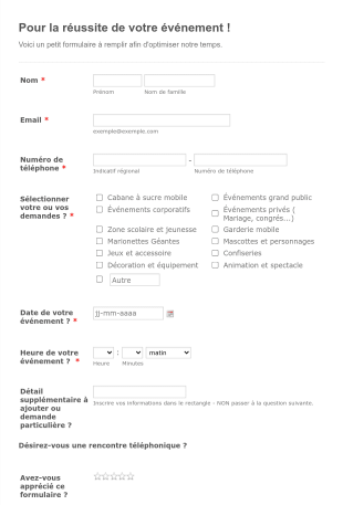 Demande De Devis Form Template