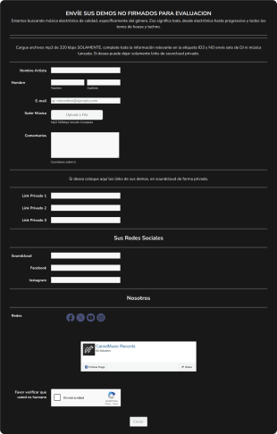 Demos Form Template