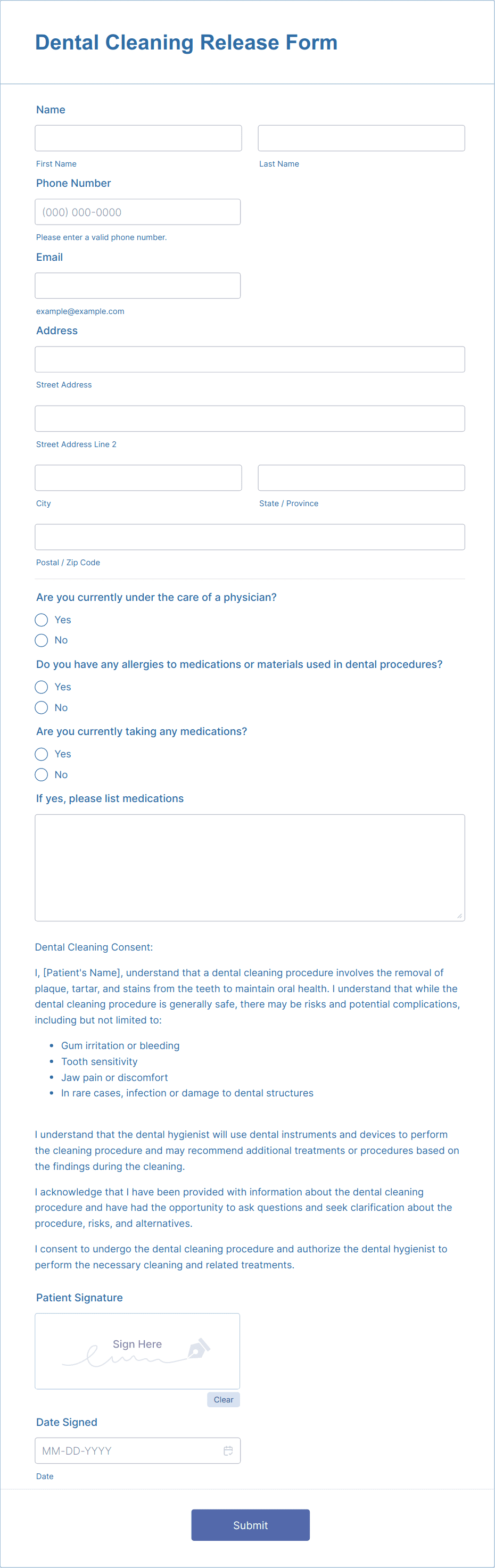 Create Free Dental Consent Forms - Dental Consent Form Templates | Jotform create-free-dental-consent-forms-dental-consent-form-templates-jotform