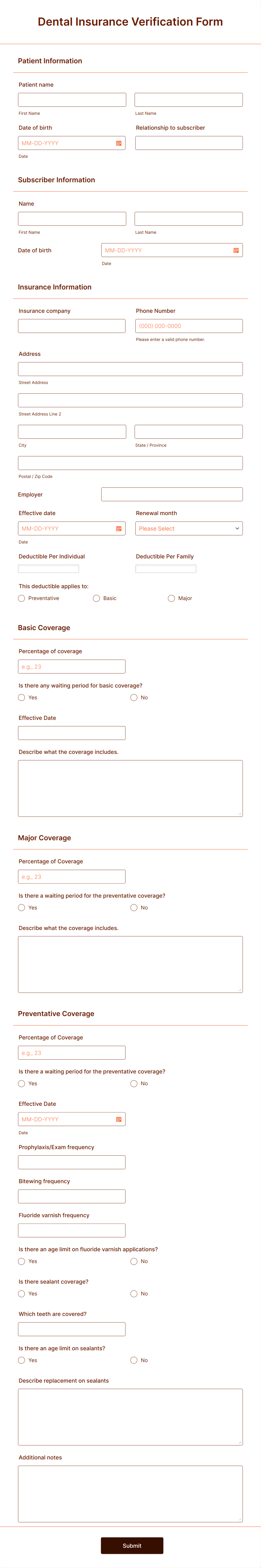 dental-insurance-verification-form-template-jotform for Free Printable Dental Insurance Verification Form Dental Insurance Verification Form Template | Jotform for Free Printable Dental Insurance Verification Form